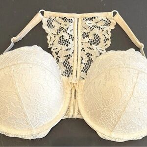 Victoria's Secret Cream Lace Bra with Underwire Support